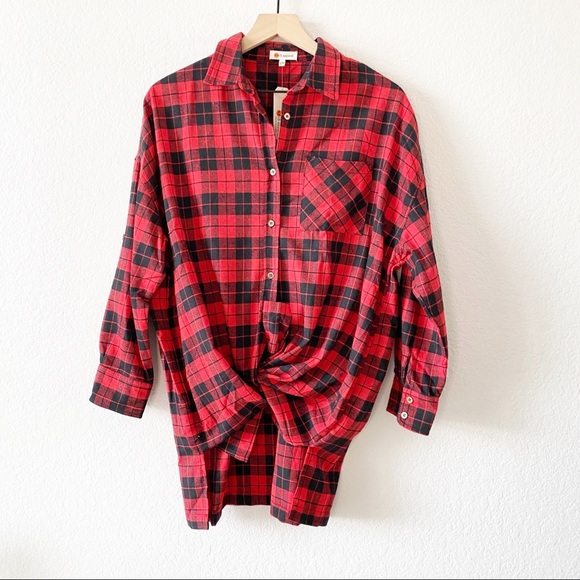 Axis Apparel Tops Axis Apparel Oversized Flannel Shirt Poshmark